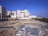 Construction of the Getty Center in 1997