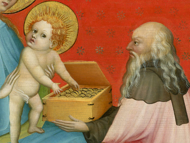 The Adoration of the Magi with Saint Anthony Abbot (Detail) / Unknown