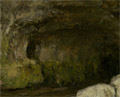 Detail: Left cave wall colors