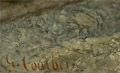 Detail: Courbet's signature