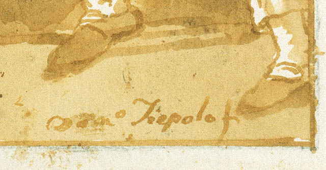 Punchinello Is Helped to a Chair:Signature