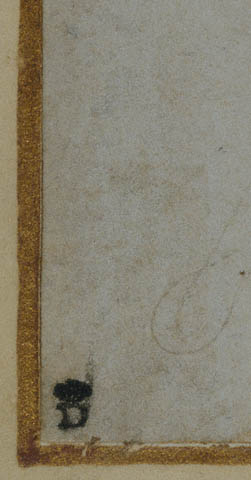 St. Paul Rending His Garments:Collector's mark: Devonshire