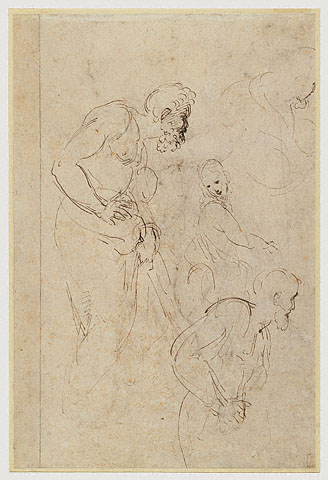 Studies for the Disputa:Verso: Studies for the Disputa