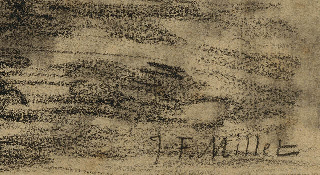 Man with a Hoe:Signature