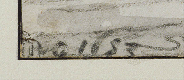 A Village Festival with Musicians Playing Outside a Tent:Signature