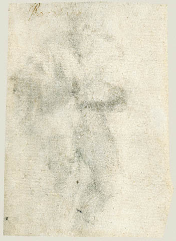 Study of a Young Man (recto); Study of a Standing Man with a Beard (verso), accidental offset:Verso: Study of a Standing Man