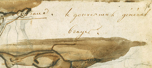 Classical Nudes (recto); Classical Statuary (verso):Inscription