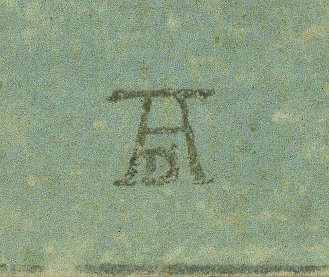 Study of Three Skulls (recto); Architectural Study (verso):False monogram