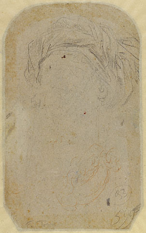 Virgin and Child (recto); Turbaned Woman (verso):Verso: Turbaned Woman