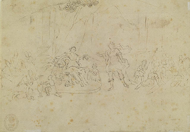 Young John the Baptist; History Scene:Verso: Unidentified Figure
