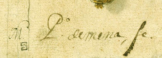 Study for a Statue of Queen Isabella:Signature