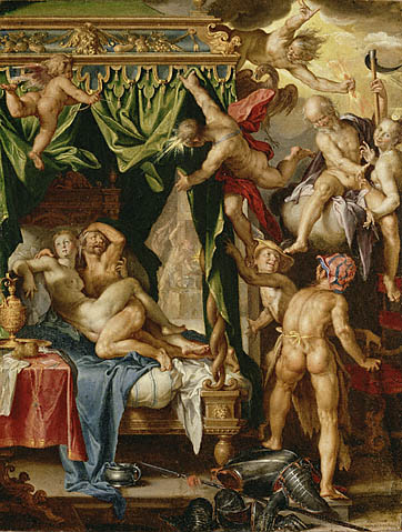 venus and mars surprised by the gods