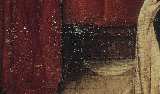 The Annunciation:Ultraviolet image of bench