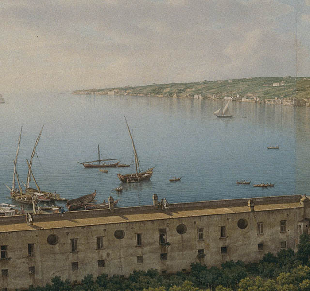 A View of the Bay of Naples, Looking Southwest from the Pizzofalcone Toward Capo di Posilippo:Signature