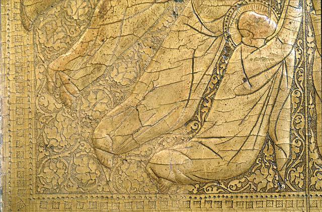 The Chiarito Tabernacle:Gesso relief