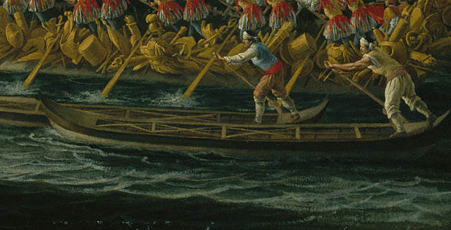 Regatta on the Grand Canal in Honor of Frederick IV, King of Denmark:Signature