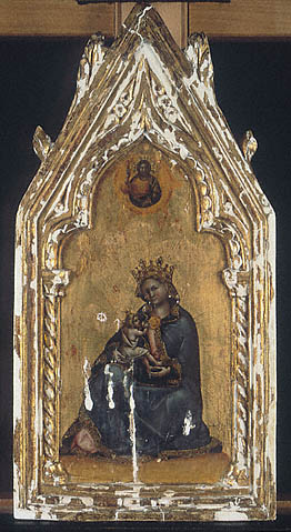 Madonna of Humility:During conservation treatment