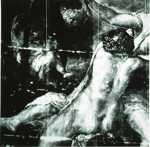 Venus and Adonis:X-ray detail of Venus