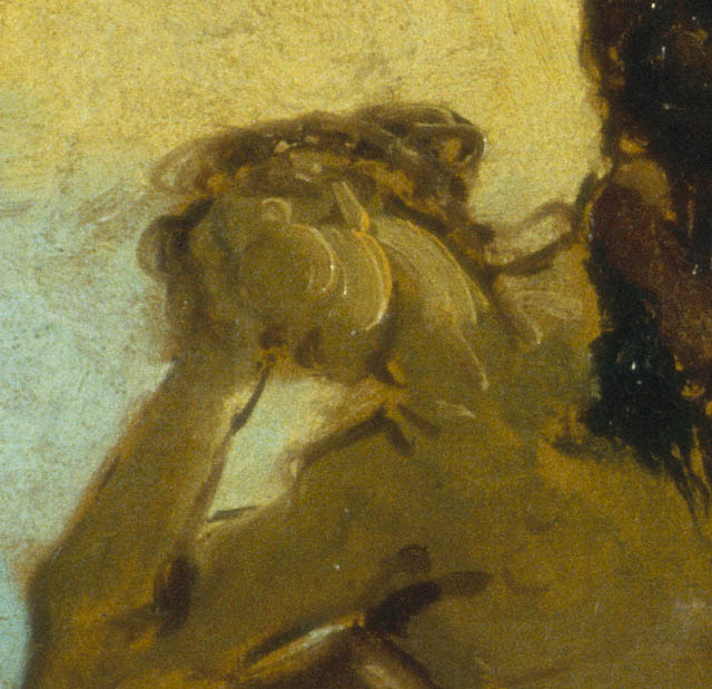 The Miracle of the Holy House of Loreto:Brushwork