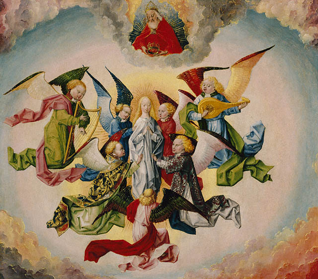 The Meeting of the Three Kings with David and Isaiah:Verso: Assumption of Virgin