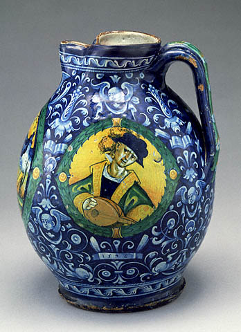 Berretino Jug with a Musical Theme:Orpheus playing a lyre