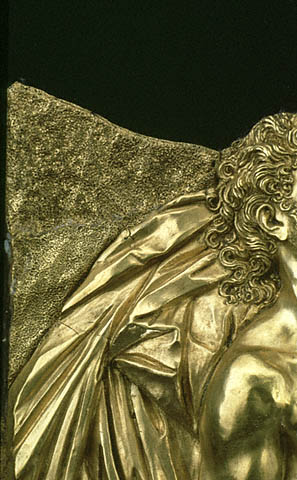 Virgin Mourning the Dead Christ:Rocky surface