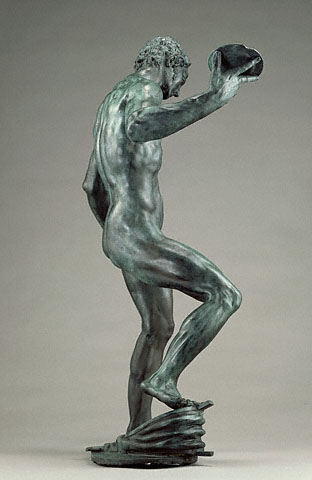 Juggling Man:S-curve of figure's back