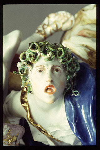 Mercury and Argus and Perseus and Medusa:Medusa's face