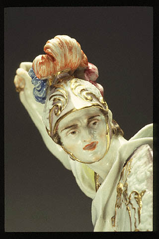 Mercury and Argus and Perseus and Medusa:Perseus's face