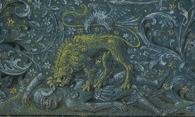 Christ Appearing to Saint James the Greater:Bottom border