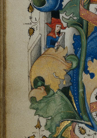 Saint George and the Dragon:Woman in border