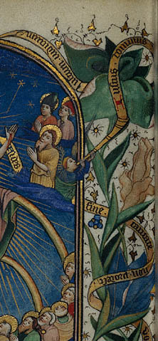 The Last Judgment:Angels hold banderoles