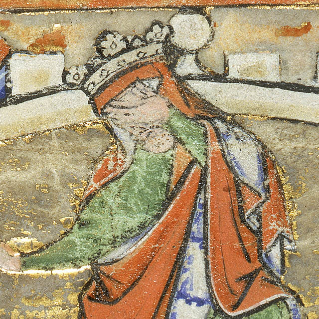Scenes from the Life of David:David's covered head