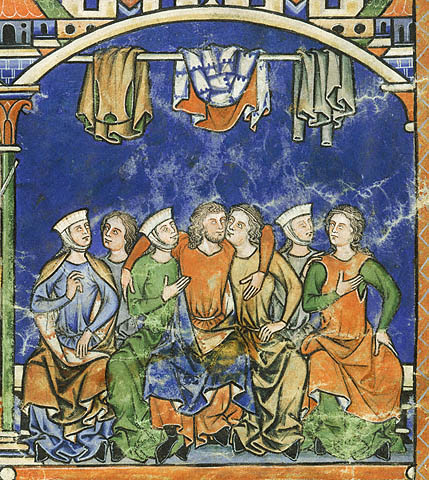 Scenes from the Life of David:Clothing above Absalom