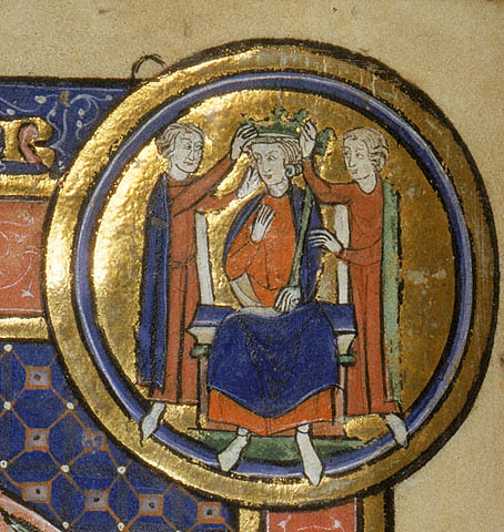 Initial B: David Playing the Harp and David and Goliath:Crowning of David