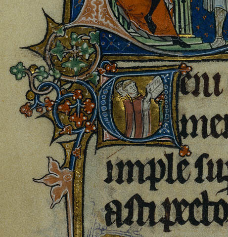 Initial D: Herod Ordering the Massacre of the Innocents; Initial V: Clerics Singing:Initial V