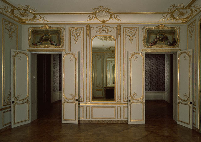 Paneled Room:Wall with doors open