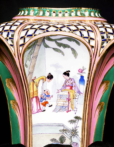 Pair of Vases:Vase A- front