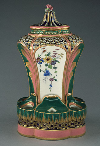 Pair of Vases:Vase A- back
