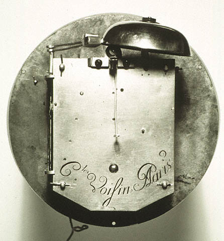 Wall Clock (Pendule d'alcove):Backplate of movement