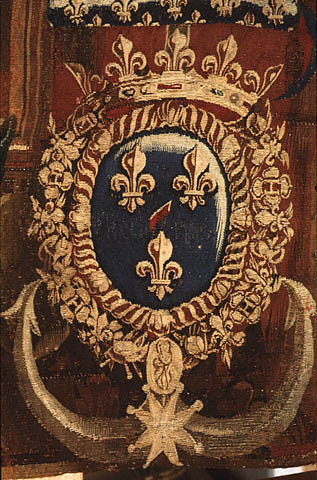 Tapestry: The Collation from The Story of the Emperor of China Series:Coat of arms