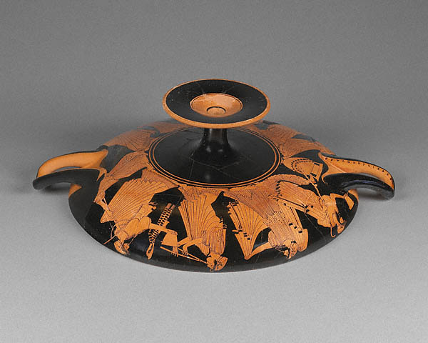 Wine Cup with Flirtation Scene:Side A from below