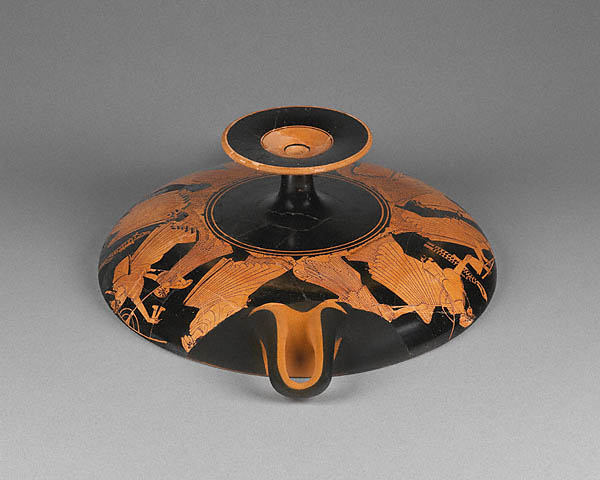 Wine Cup with Flirtation Scene:Side A/B from below
