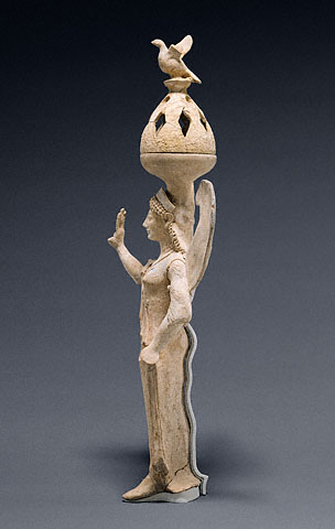 Incense Burner Supported by Nike:Left side