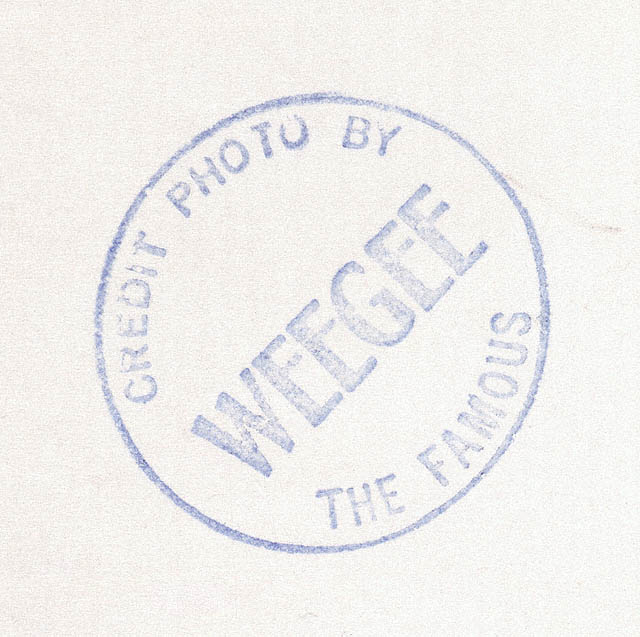 Their First Murder:Weegee's stamp