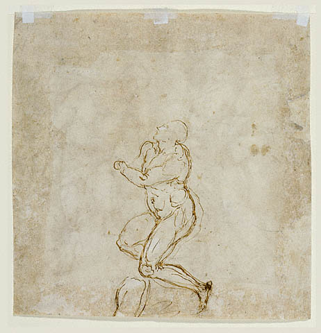 The Incredulity of Thomas (recto); Study for the Figure of Thomas (verso):Verso: Study for Thomas