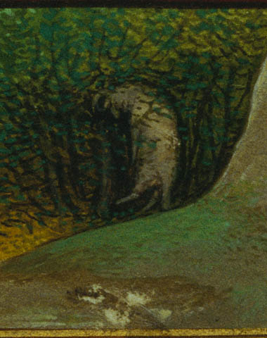 Border with the Sacrifice of Isaac:Ram in bushes
