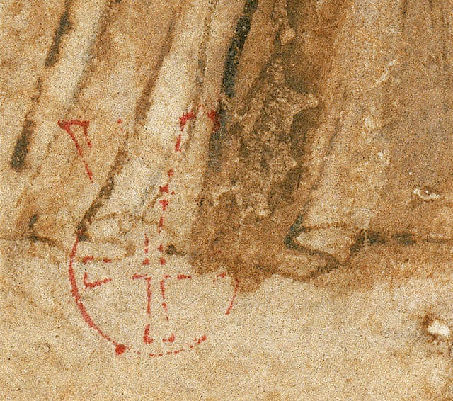 Adoration of the Magi:Collector's mark