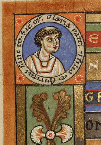 Decorated Incipit Page:Top left medallion