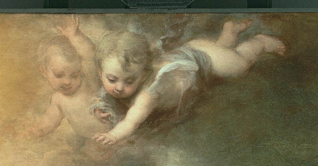 The Vision of Saint Francis of Paola:Putto on top